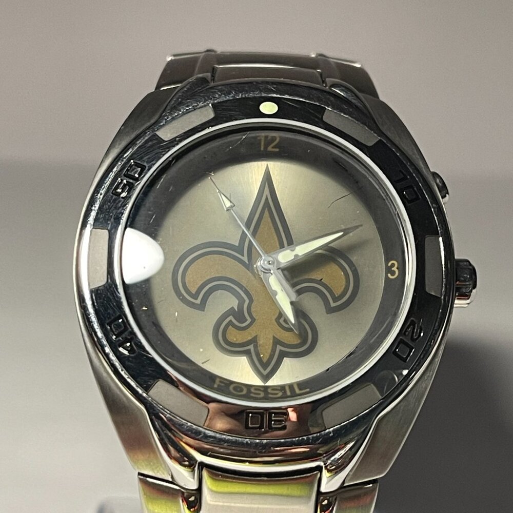 New Orleans Saints NFL Stainless-Steel Kaleido Watch by Fossil NEW (RARE) - Picture 9 of 9
